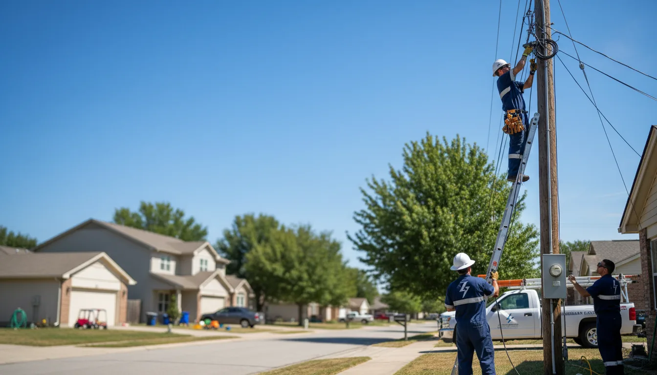 Residential electrician providing installation services in Great Lakes, IL